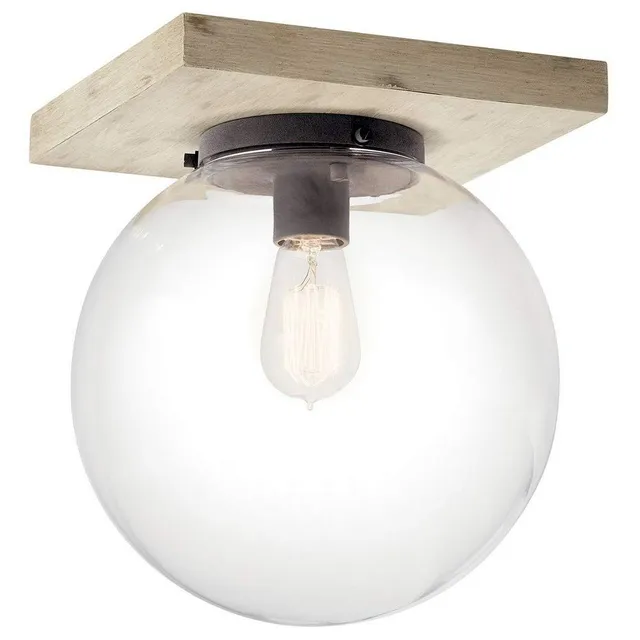 kichler-44299www-marquee-transitional-one-light-flush-mount-in-bronze-dark-finis image 1