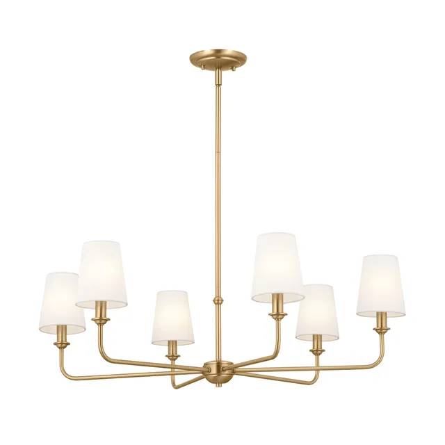 kichler-pallas-6-light-chandelier-brushed-natural-brass-optional-linen-tapered-s image 1