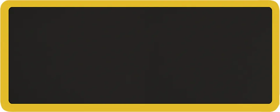 wellnessmats-supreme-anti-fatigue-mat-5-x-2-black-w-yellow-border image 1