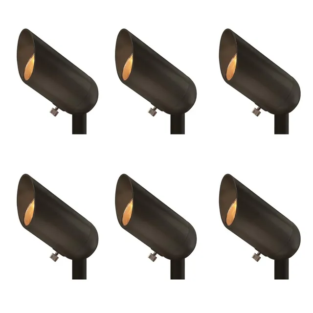 hinkley-1536bz-6-landscape-spot-light-6-pack-bronze-with-clear-lens-mr16-led-bul image 1