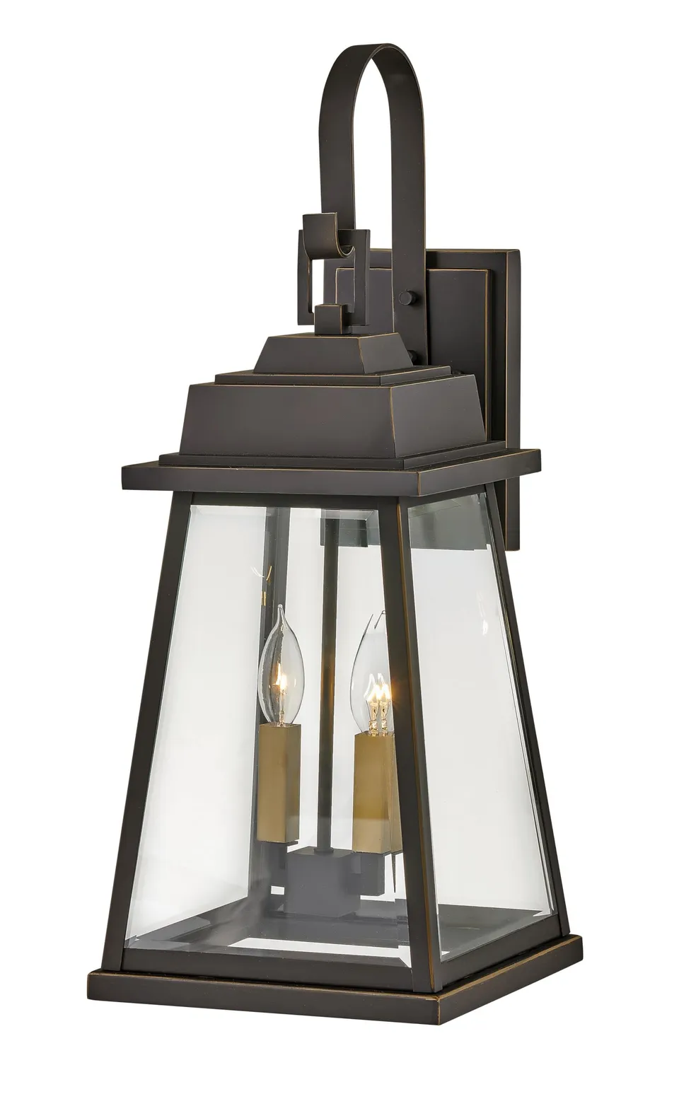 hinkley-bainbridge-collection-2-light-large-outdoor-wall-mount-oil-rubbed-bronze image 1
