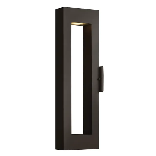 hinkley-atlantis-1644sk-contemporary-two-light-outdoor-wall-mount-satin-black image 1