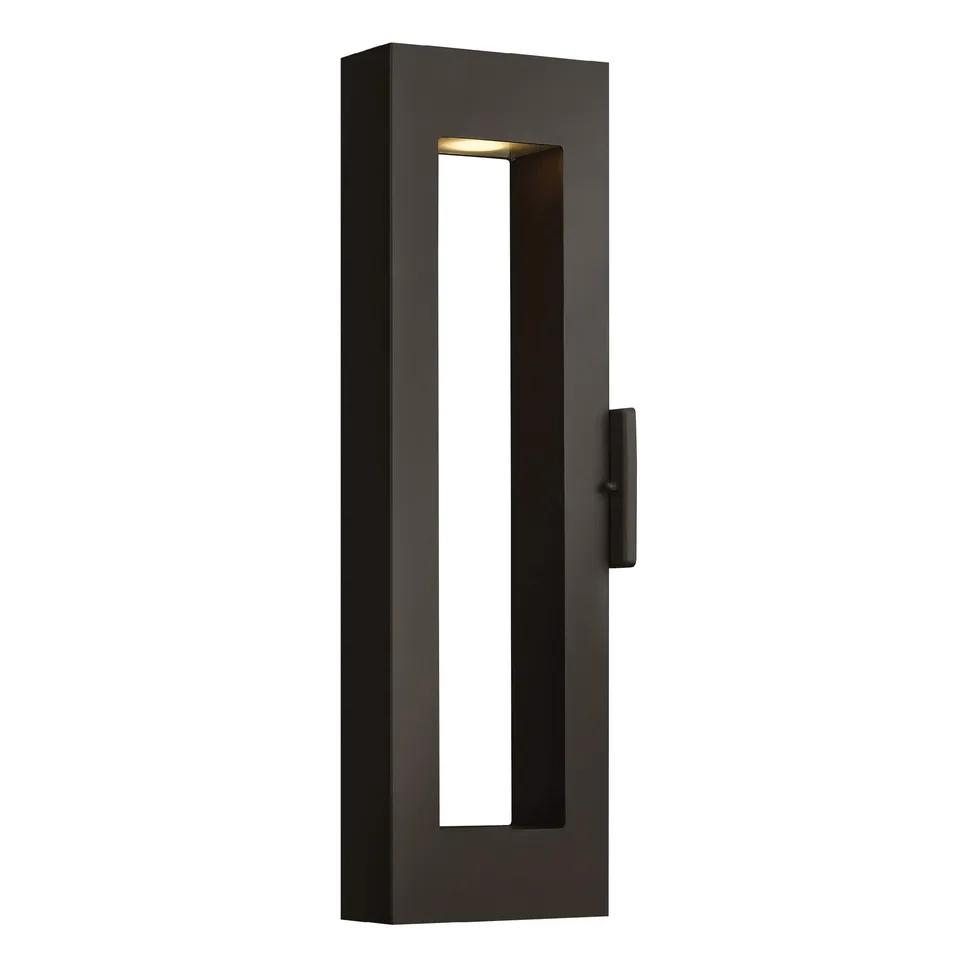 hinkley-atlantis-1644sk-contemporary-two-light-outdoor-wall-mount-satin-black image 1