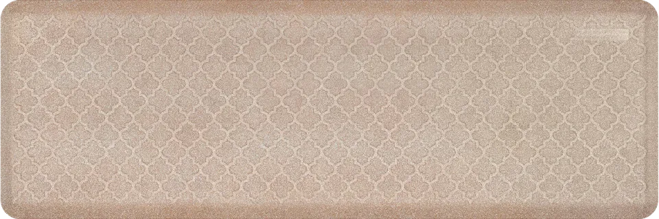 wellnessmats-granite-trellis-anti-fatigue-mat-6-x-2-sand image 1