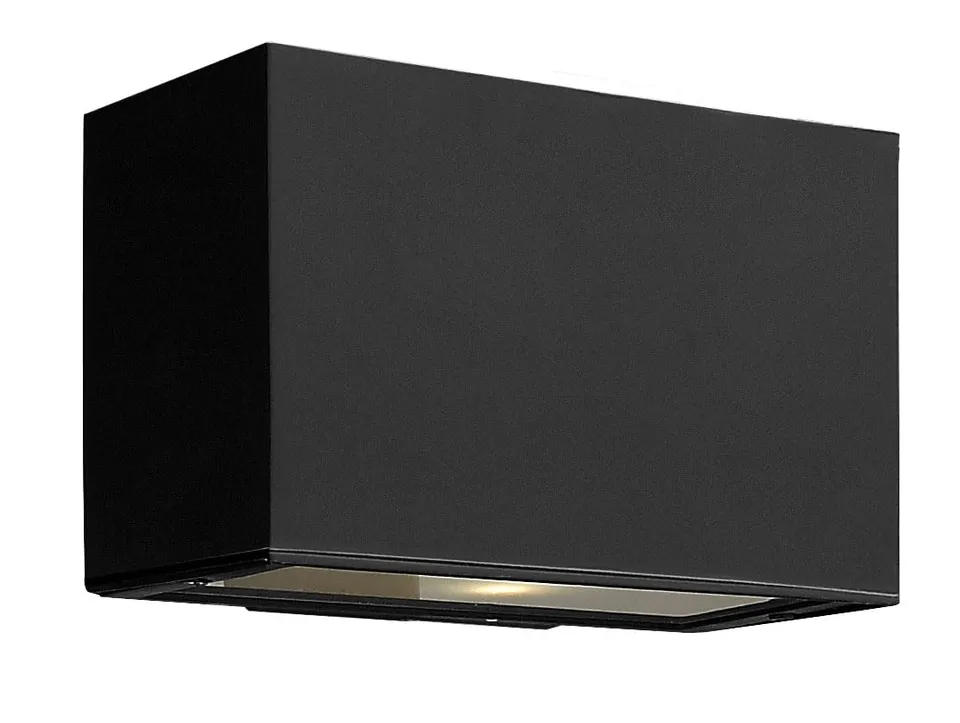 hinkley-atlantis-extra-small-up-down-outdoor-wall-mount-satin-black-integrated-l image 1