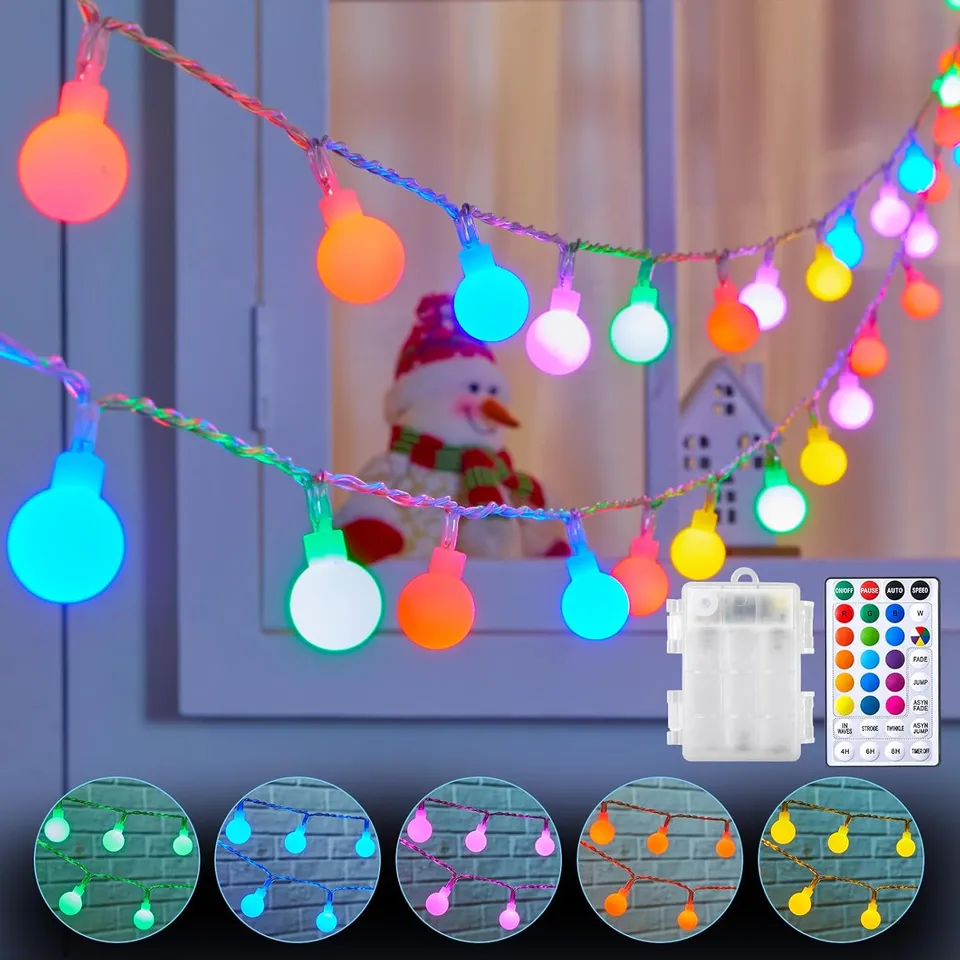 brightown-21ft-60-led-battery-operated-globe-fairy-lights-with-remote-20-color-m image 1