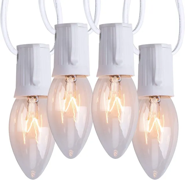 brightown-c9-led-string-lights-25ft-25-warm-white-bulbs-plug-in image 1