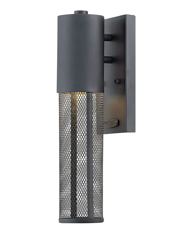 hinkley-aria-2306bk-ll-extra-small-outdoor-wall-mount-one-light-6-5w-led-black-f image 1