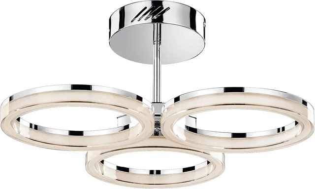 elan-ithacan-led-semi-flush-mount-ceiling-light-3-light-chrome image 1