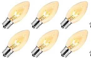 brightown-c9-light-bulbs-tungsten-filament-5-pack-replacement-for-c9-string-ligh image 1