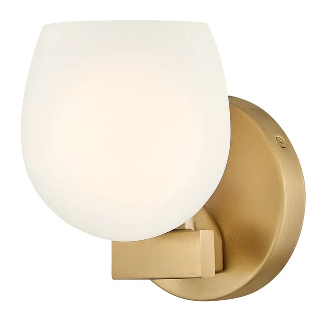 hinkley-mae-small-single-light-sconce-lacquered-brass image 1
