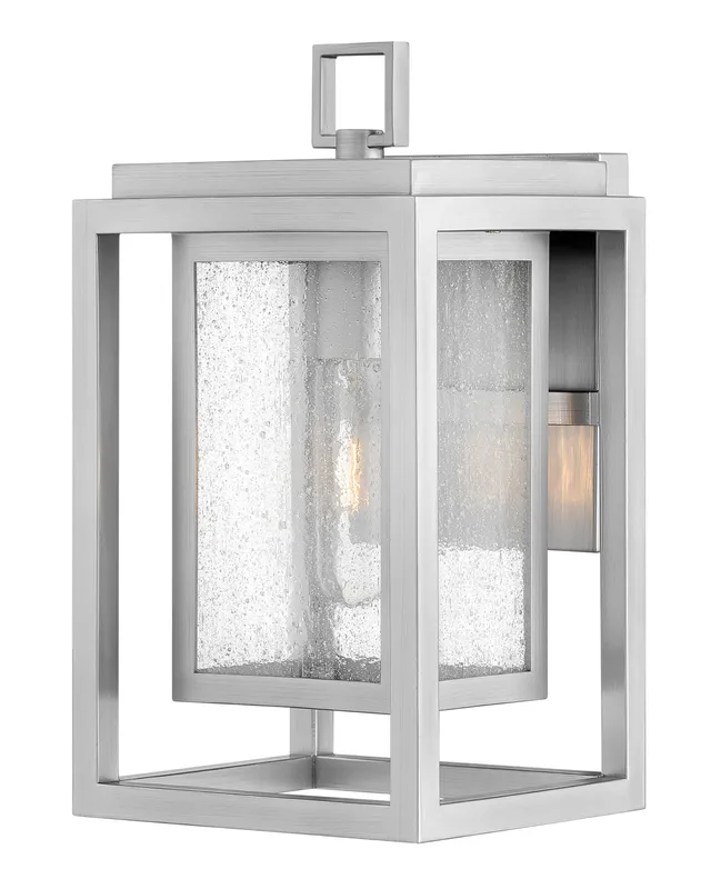 hinkley-republic-1000si-small-outdoor-wall-mount-lantern-satin-nickel image 1