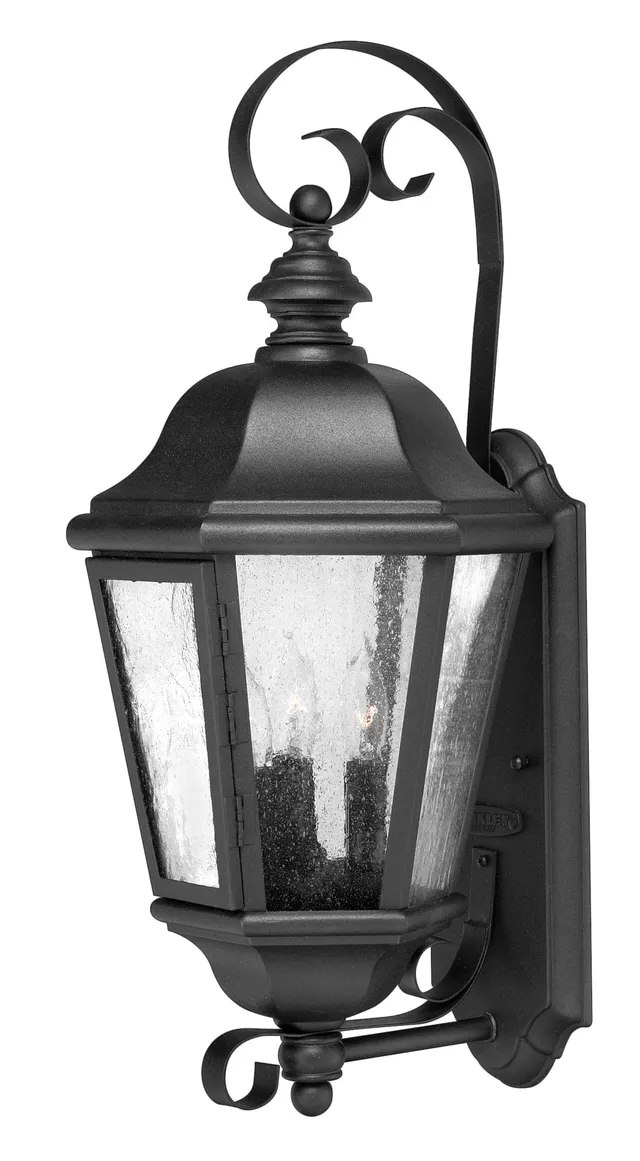hinkley-edgewater-medium-wall-mount-outdoor-lantern-3-led-bulbs-included-aluminu image 1