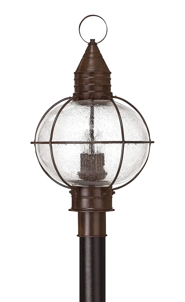 hinkley-2201sz-rustic-four-light-post-top-pier-mount-from-cape-cod-collection-in image 1