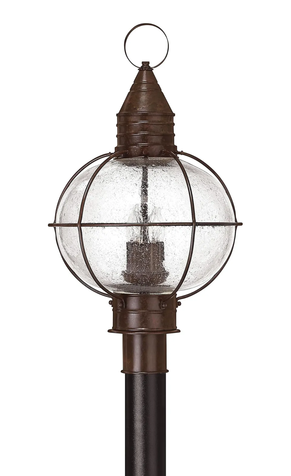 hinkley-2201sz-rustic-four-light-post-top-pier-mount-from-cape-cod-collection-in image 1