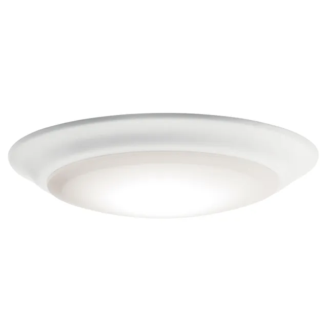 Kichler Gen 1 LED Downlight Flush Mount Ceiling Light, White, 3000K, 7.5 Inch, 43846WHLED30 - Dimmable, Wet Rated, Energy Star