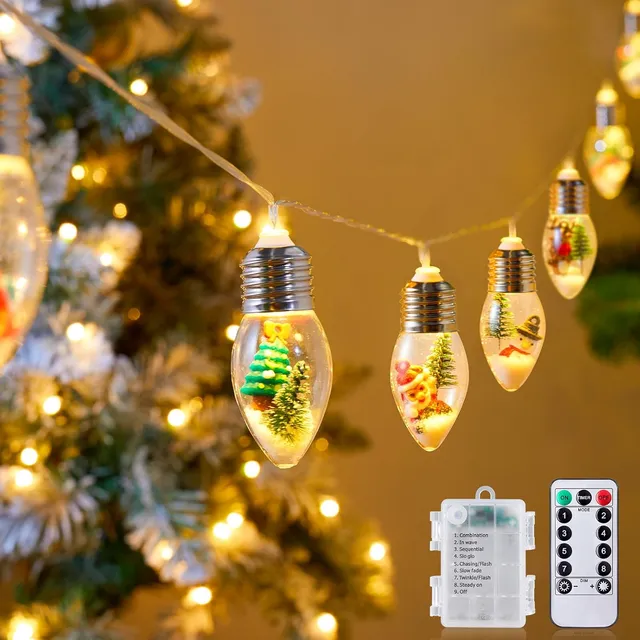 brightown-7-5ft-battery-operated-10-c9-christmas-snow-globe-string-lights-with-t image 1