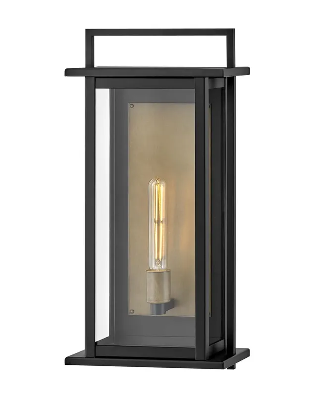hinkley-langston-large-outdoor-wall-mount-lantern-black-with-burnished-bronze-re image 1