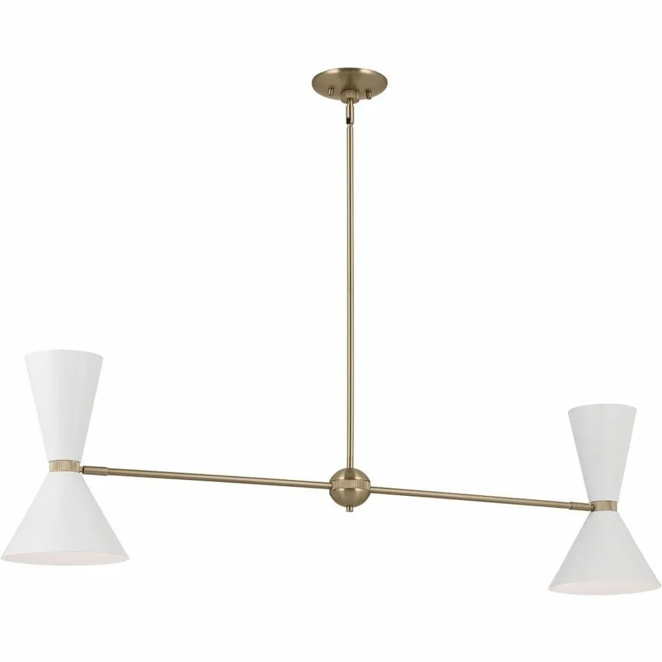 kichler-phix-52569cpzwh-mid-century-4-light-linear-chandelier-in-champagne-bronz image 1