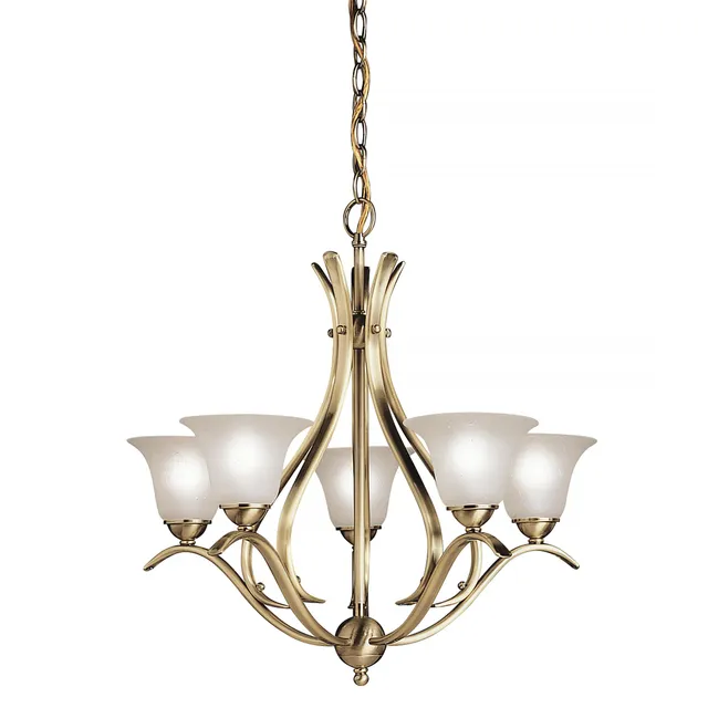 kichler-dover-5-light-chandelier-antique-brass image 1