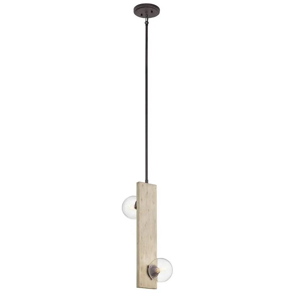 kichler-44297www-marquee-contemporary-two-light-pendant-in-bronze-dark-with-whit image 1