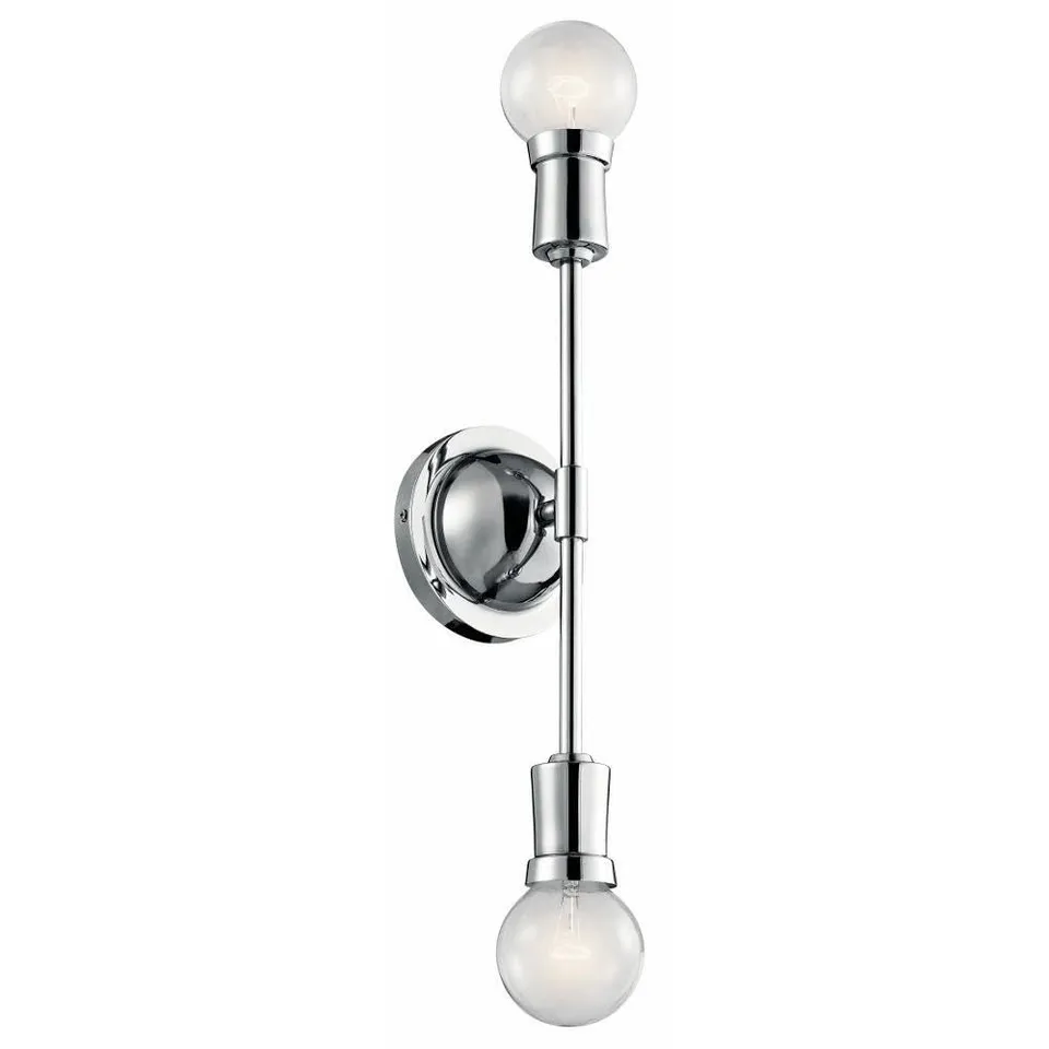 kichler-armstrong-43195ch-2-light-wall-sconce-in-chrome image 1