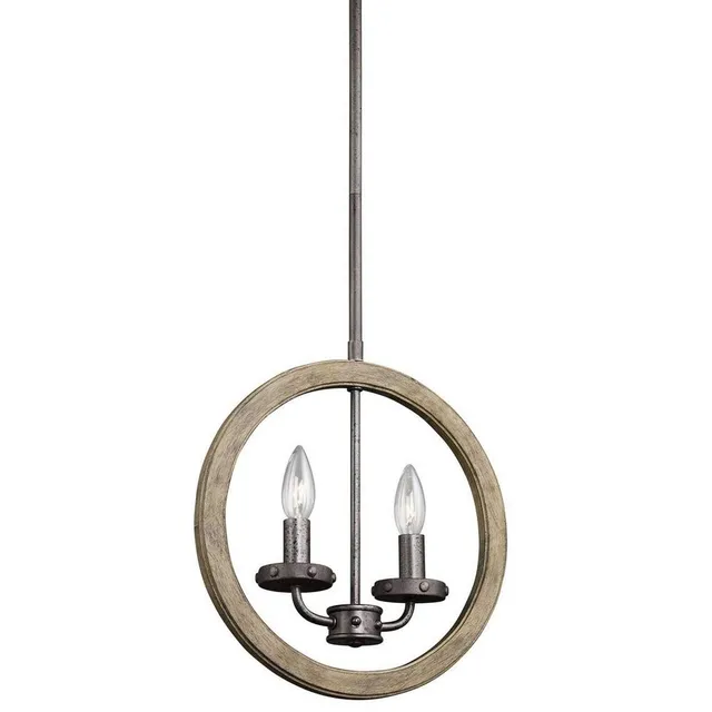 kichler-evan-43328dag-mini-pendant-wall-2-light-in-distressed-antique-gray image 1