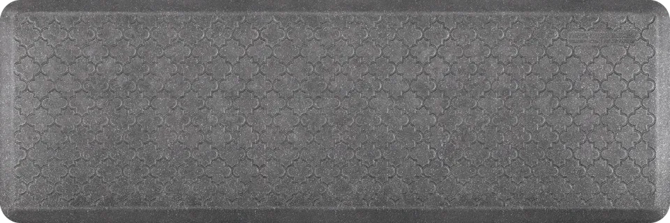 wellnessmats-granite-trellis-6-x-2-anti-fatigue-mat-steel image 1