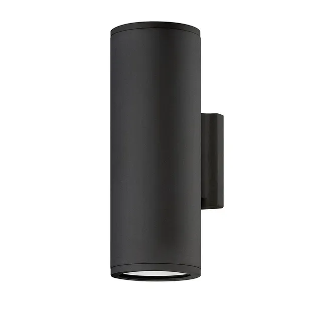 hinkley-silo-small-outdoor-integrated-led-up-down-wall-lantern-rust-and-corrosio image 1