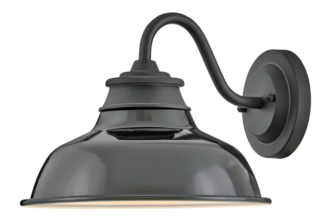 hinkley-wallace-small-gooseneck-barn-light-aluminum-industrial-warehouse-style-d image 1