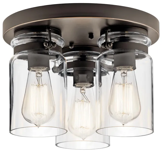 kichler-brinley-11-75-3-light-flush-mount-light-olde-bronze image 1