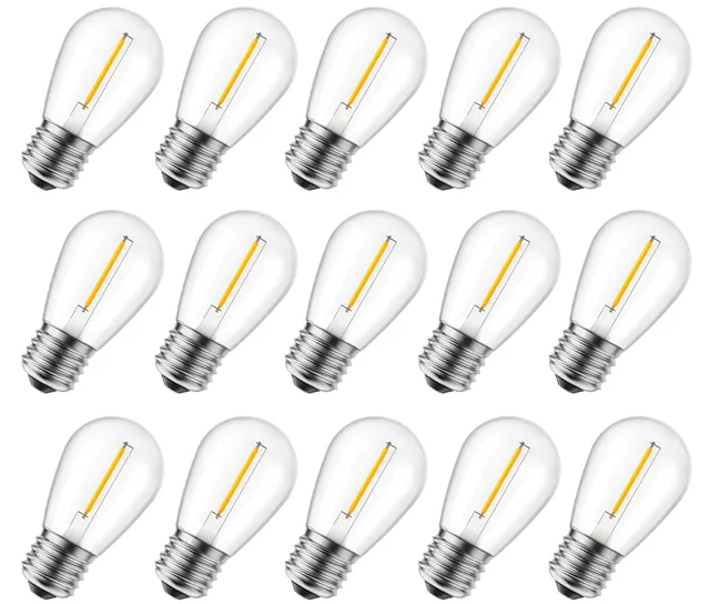 brightown-s14-2w-120v-led-plastic-bulbs-e26-e27-base-warm-white-pack-of-10 image 1