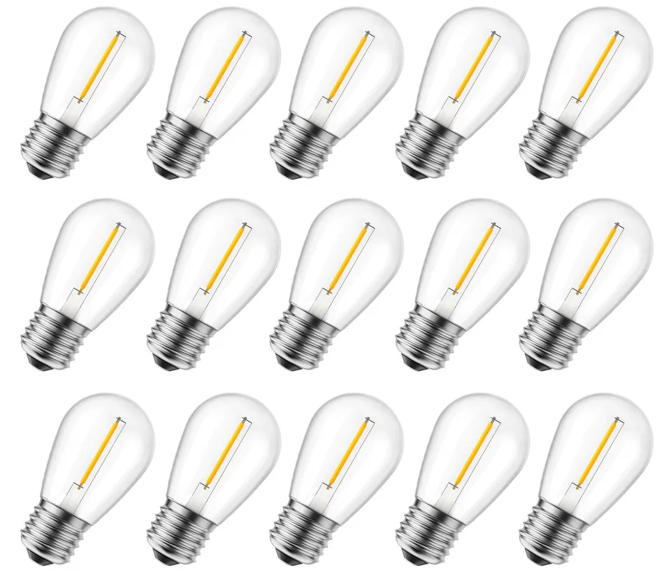 brightown-s14-2w-120v-led-plastic-bulbs-e26-e27-base-warm-white-pack-of-10 image 1