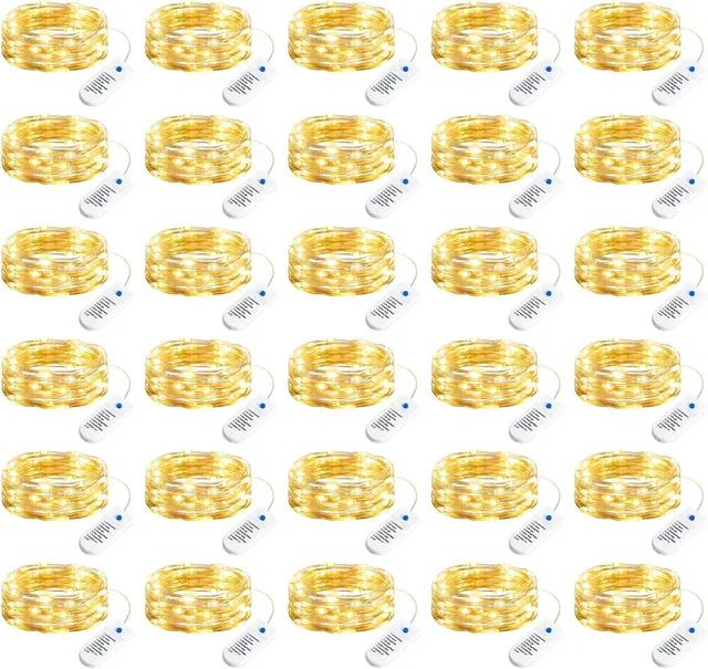 brightown-30-pack-7ft-20-led-battery-operated-silver-wire-firefly-starry-moon-li image 1