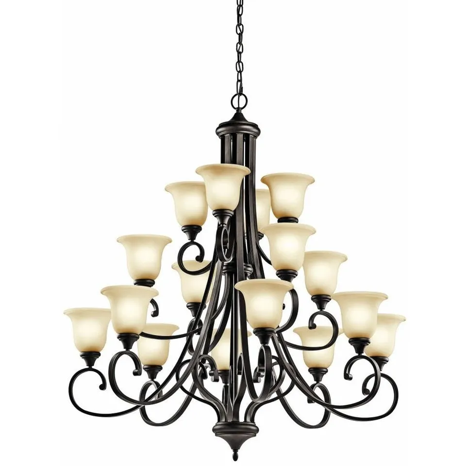 kichler-monroe-48-16-light-3-tier-chandelier-olde-bronze-finish-with-light-umber image 1