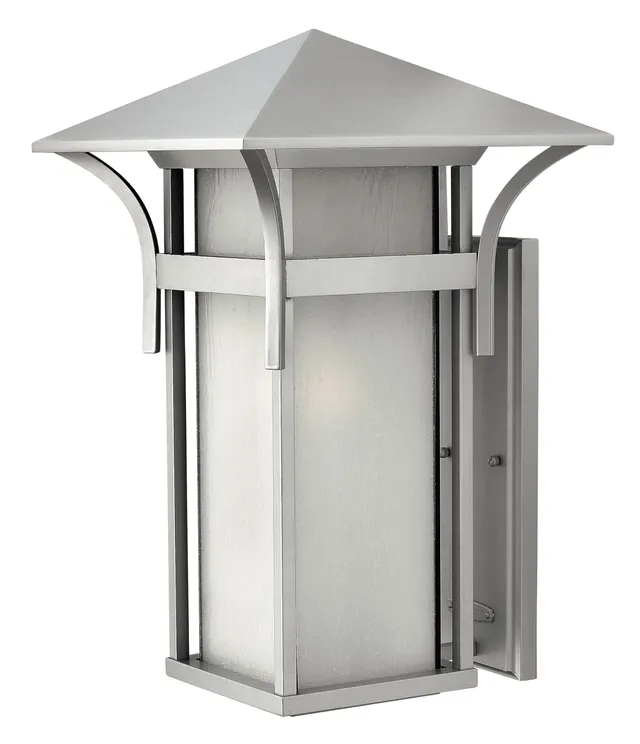 hinkley-2579tt-harbor-outdoor-wall-lantern-powder-coat-nickel-bronze-silver-fini image 1