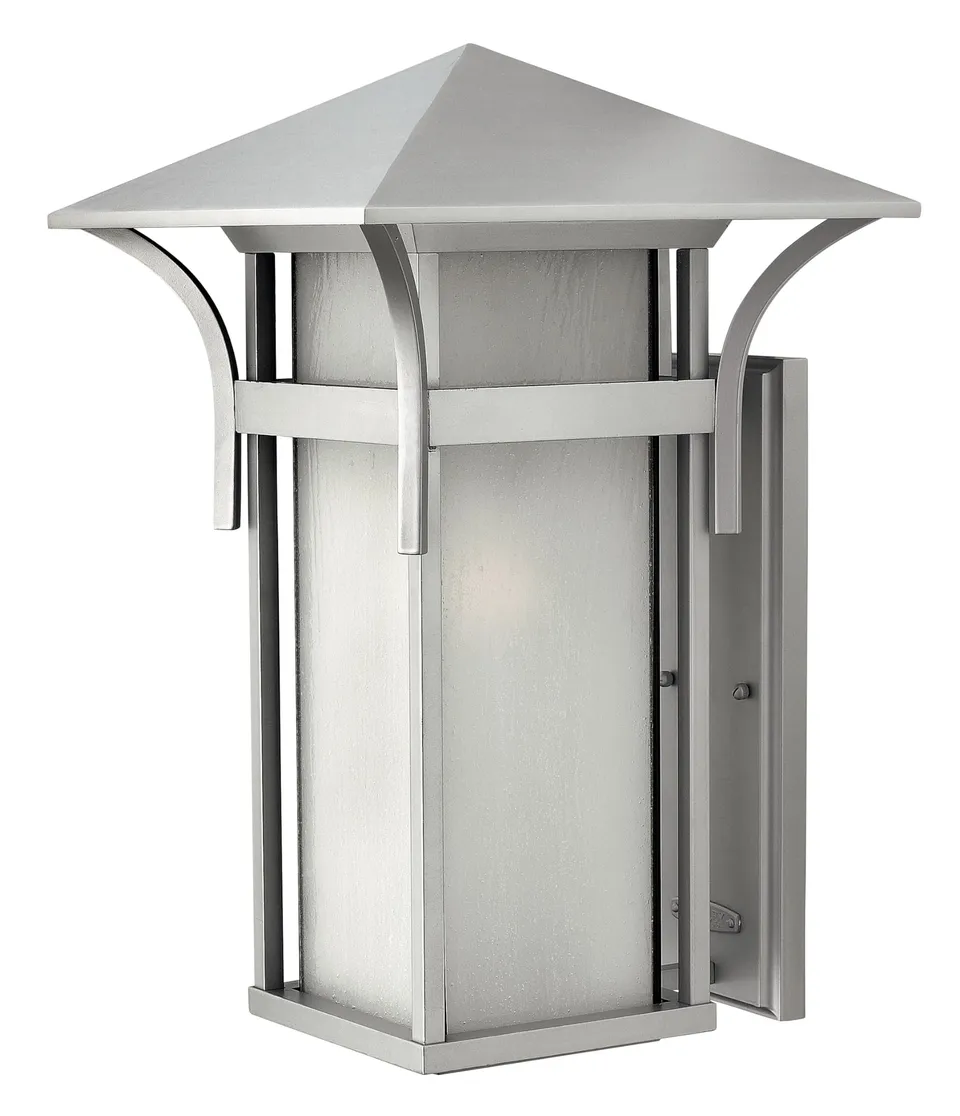 hinkley-2579tt-harbor-outdoor-wall-lantern-powder-coat-nickel-bronze-silver-fini image 1