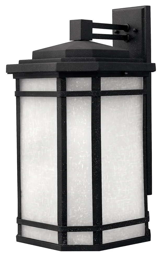 hinkley-1274vk-cherry-creek-craftsman-mission-one-light-outdoor-wall-mount-in-bl image 1