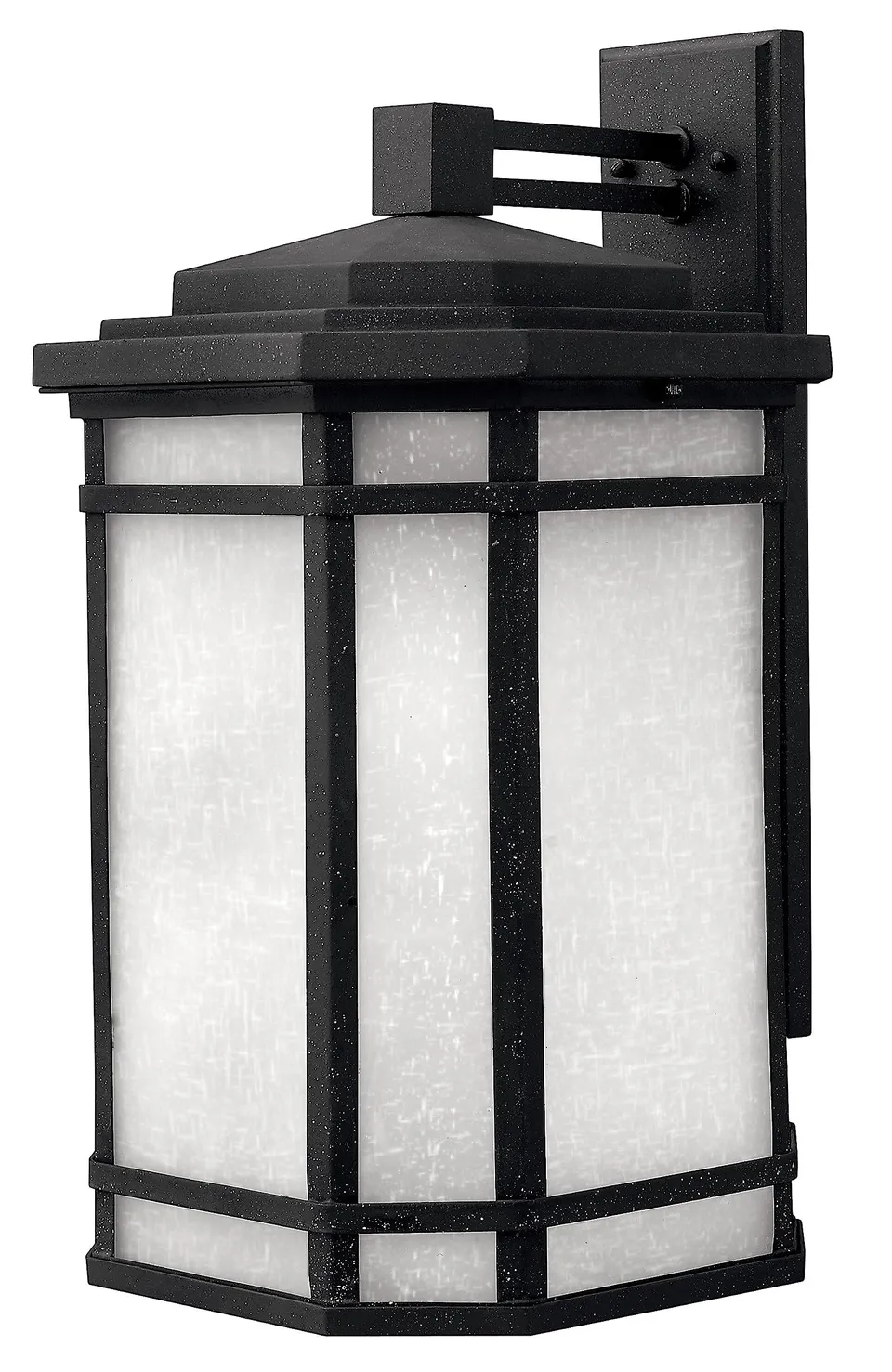hinkley-1274vk-cherry-creek-craftsman-mission-one-light-outdoor-wall-mount-in-bl image 1