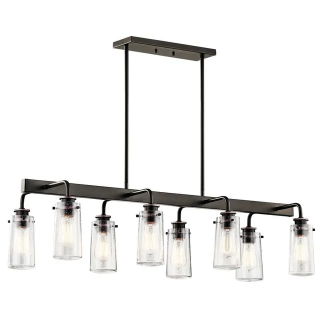 kichler-braelyn-8-light-linear-chandelier-43457oz-olde-bronze image 1