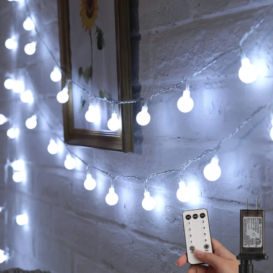 brightown-66ft-200-led-plug-in-globe-ball-string-lights-with-remote-for-bedroom--2 image 1