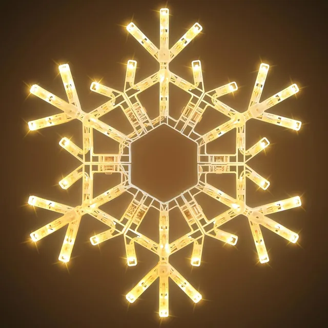 brightown-christmas-snowflake-lights-20-36-multi-color-folding-led-hanging-light image 1