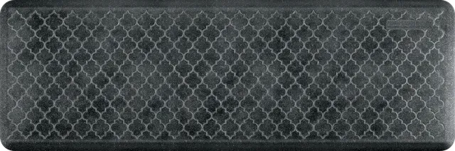 wellnessmats-granite-trellis-6-x-2-onyx-anti-fatigue-mat-with-embossed-trellis-p image 1