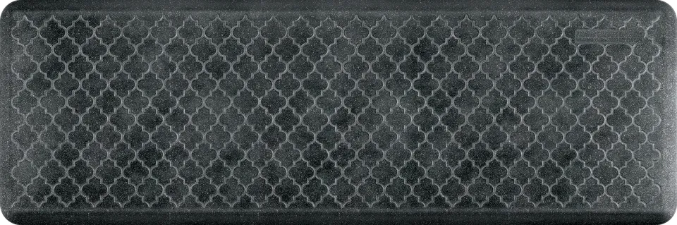 wellnessmats-granite-trellis-6-x-2-onyx-anti-fatigue-mat-with-embossed-trellis-p image 1