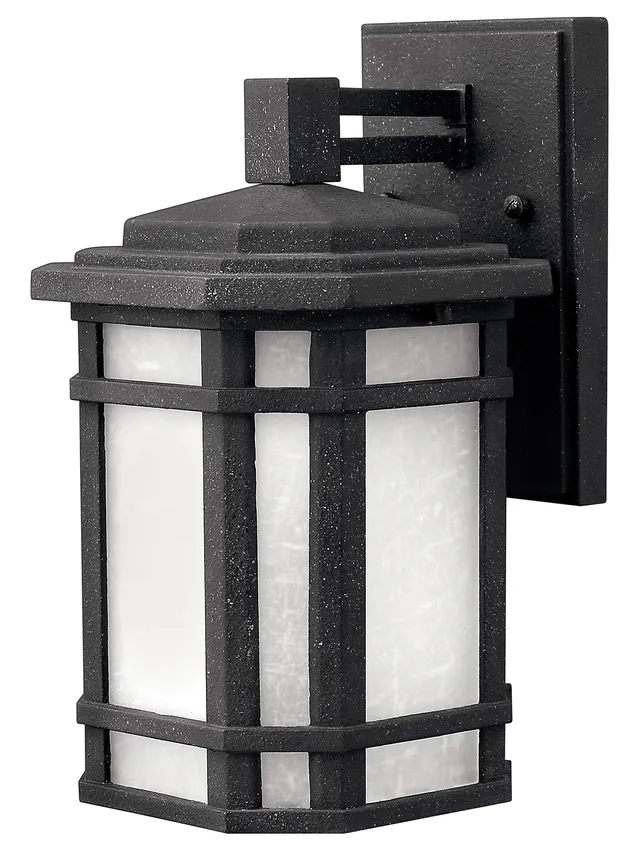 hinkley-1270vk-cherry-creek-craftsman-mission-one-light-outdoor-wall-mount-in-bl image 1