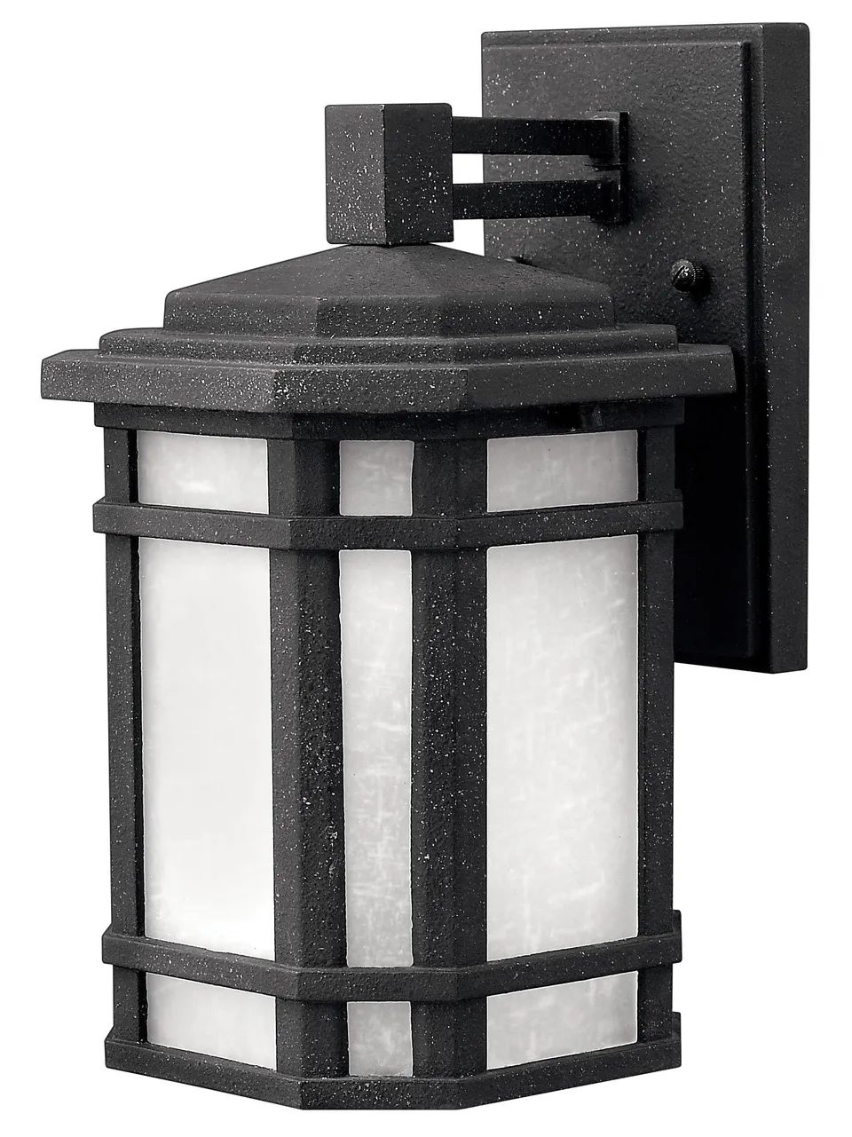 hinkley-1270vk-cherry-creek-craftsman-mission-one-light-outdoor-wall-mount-in-bl image 1