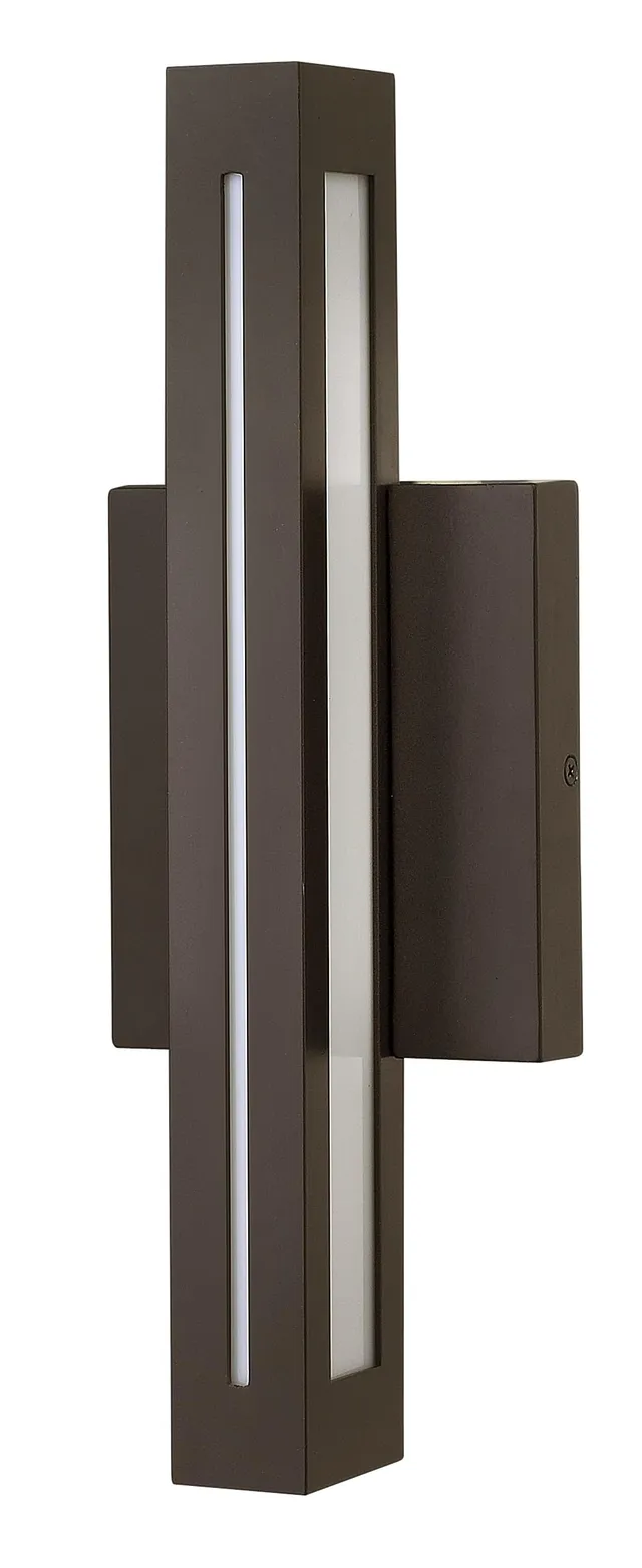 hinkley-vue-small-outdoor-wall-mount-15w-integrated-led-bronze-contemporary image 1