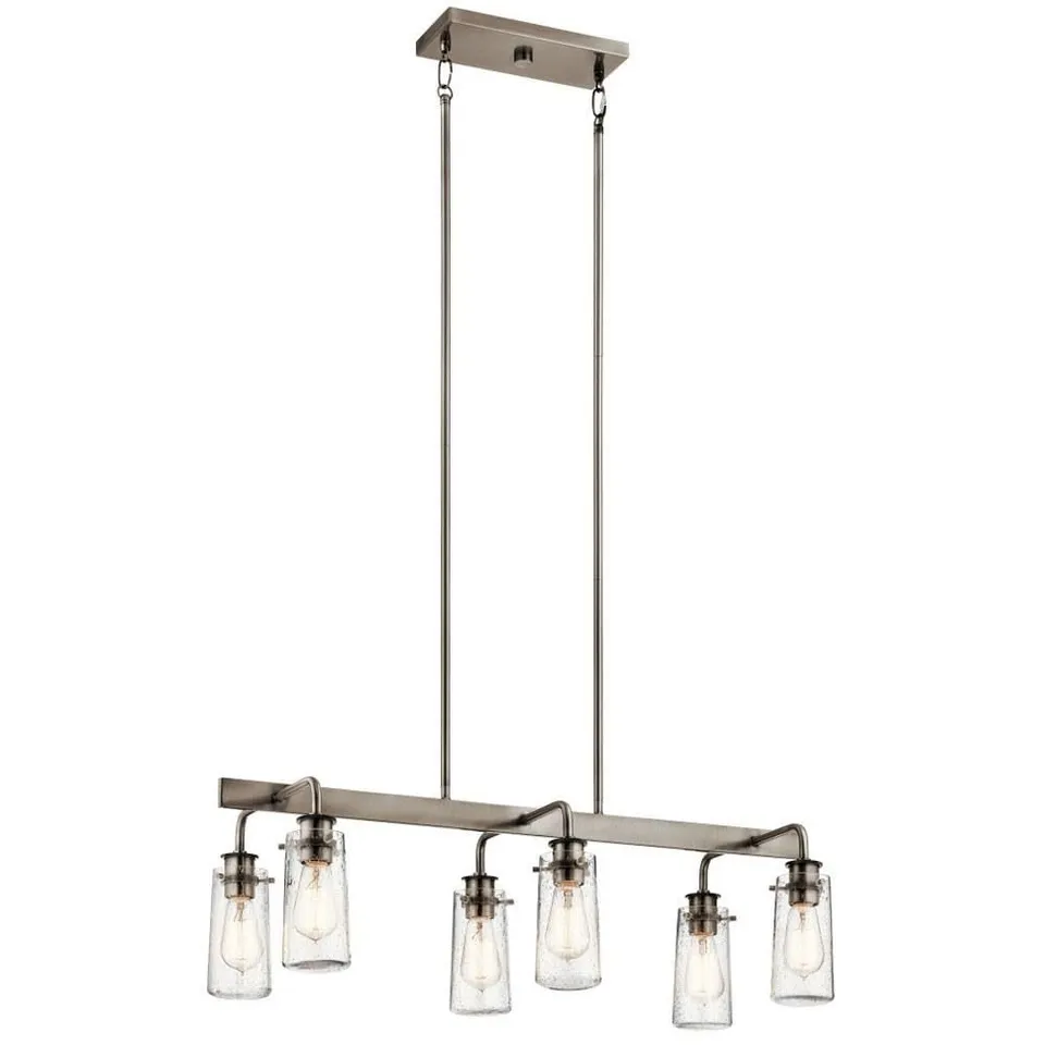 kichler-braelyn-11-25-6-light-linear-chandelier-classic-pewter image 1