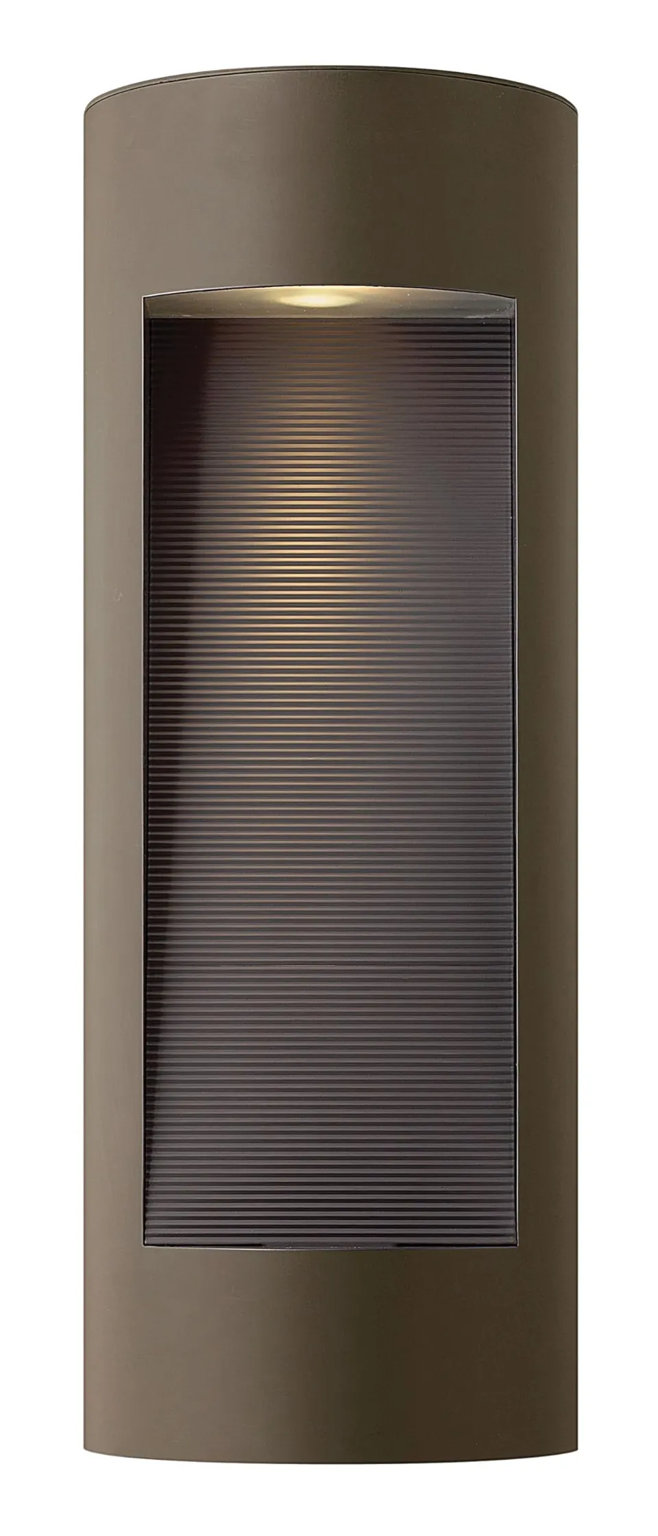 hinkley-luna-large-wall-mount-outdoor-lantern-with-integrated-led-bronze-finish image 1