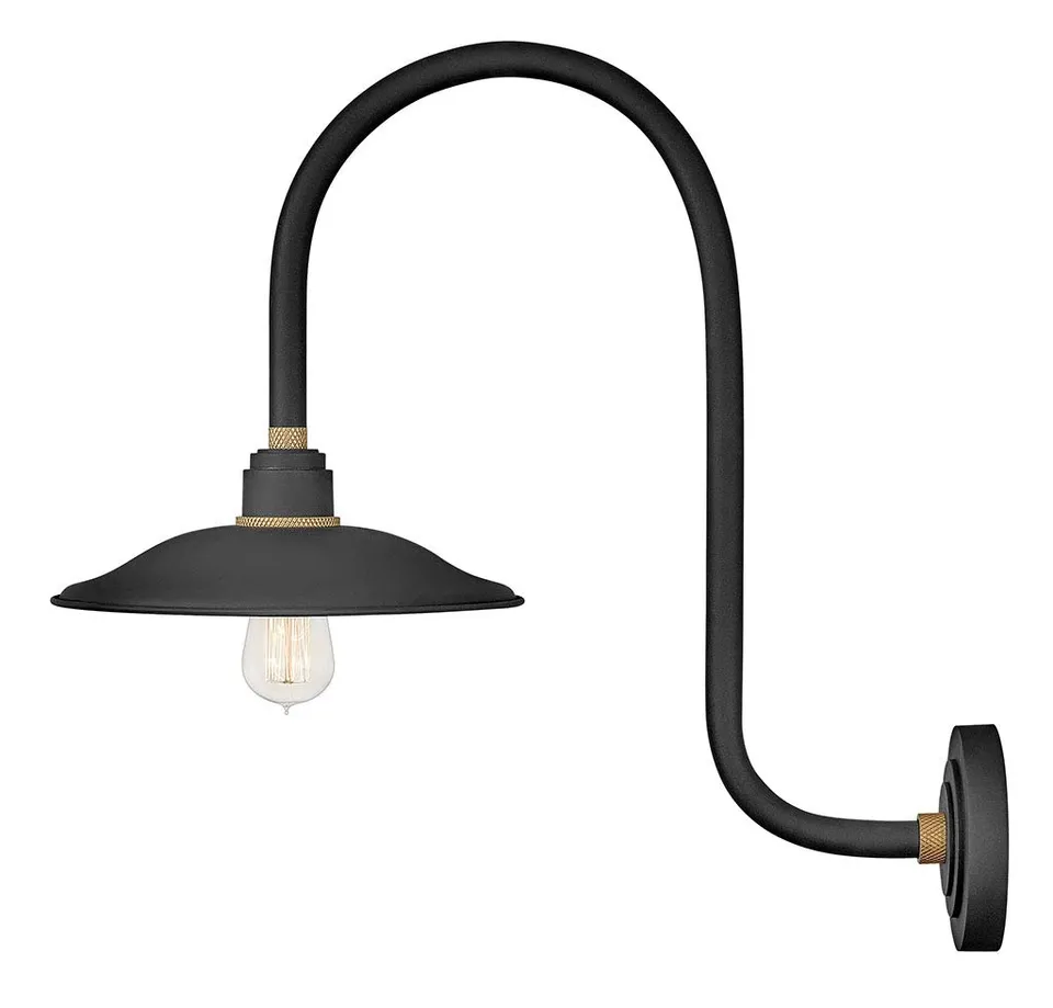 hinkley-foundry-10776tk-outdoor-wall-sconce-1-light-100w-textured-black image 1